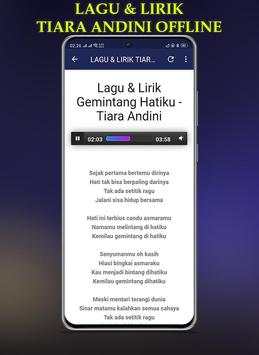 Lagu & Lirik Tiara Andini Offline screenshot 6