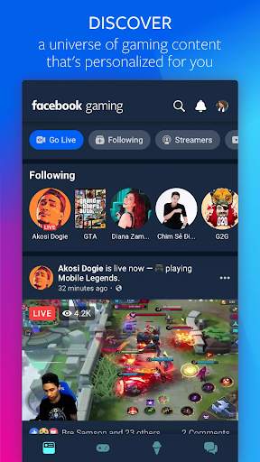 Facebook Gaming: Play, Watch screenshot 1