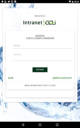 Intranet CCU screenshot 1