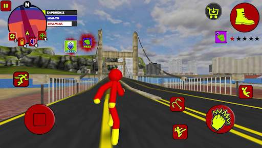 Flash Speed Stickman Rope Hero screenshot 4