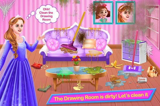 Princess House Cleaning - Dream Home Cleanup Game screenshot 2