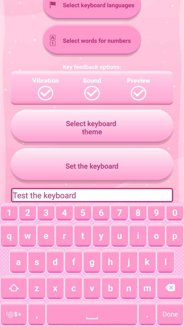 Pink Love Keyboard Themes screenshot 3