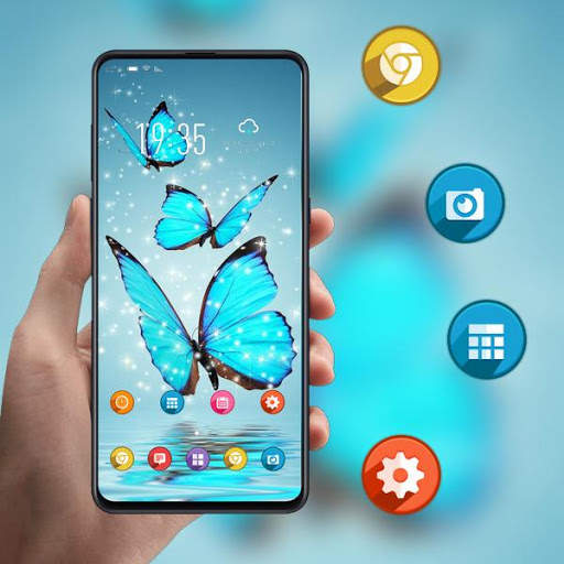 Best beautiful butterfly theme shiny river sky screenshot 1