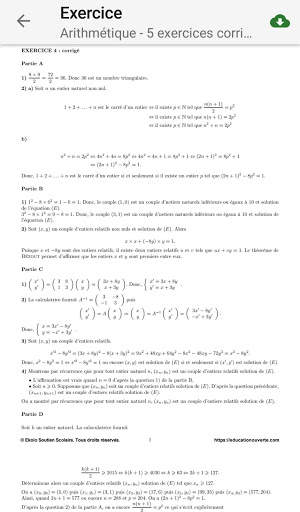 Ekolo Bac S : Cours et exercices de Maths скриншот 5