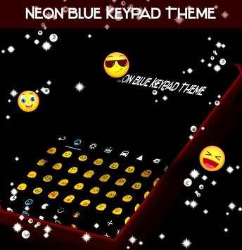 Neon Blue Keypad Theme screenshot 2