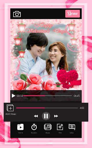 Valentine Day Video Maker  Valentine Slideshow screenshot 3
