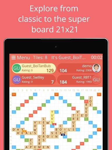 Rackword - Free real-time multiplayer word game screenshot 19