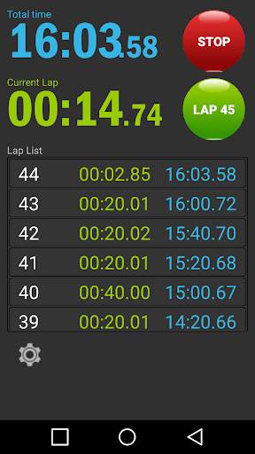 Talking stopwatch screenshot 2