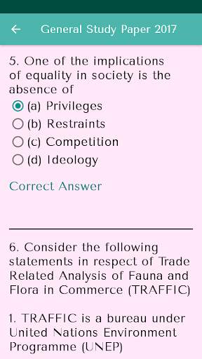 UPSC Quiz - Solved Paper  2014 - 2017 screenshot 4