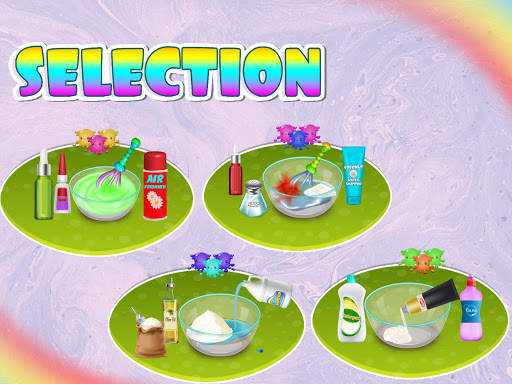 Rainbow DIY Slime Maker: Squishy Fluffy Jelly Game screenshot 5