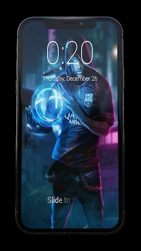 Lock Screen for Neymar   Wallpapers 1 تصوير الشاشة