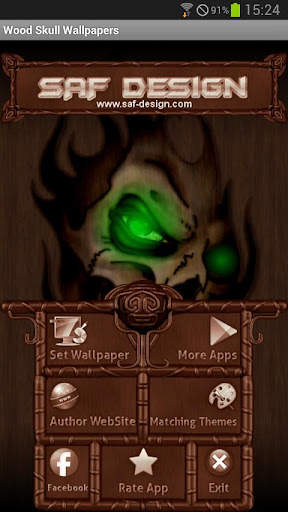 Wood Skull GO launcher EX screenshot 7
