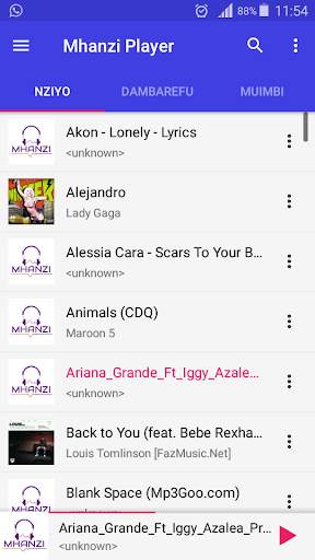 Mhanzi Music Player screenshot 2