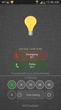 SOS Flashlight -Emergency Call screenshot 1