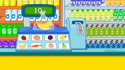 Cashier sa supermarket. Mga laro para sa mga bata screenshot 2