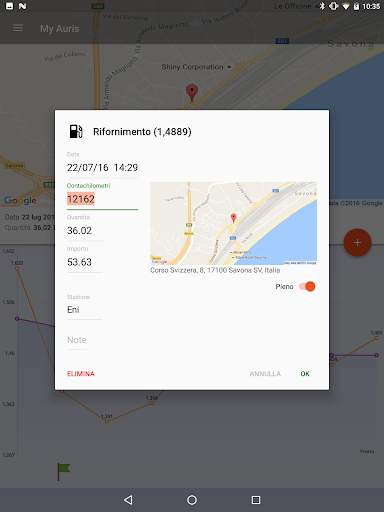 IlPieno2: Manutenzione auto & Prezzi carburante screenshot 15