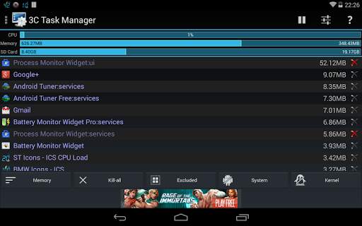 3C Task Manager 7 تصوير الشاشة