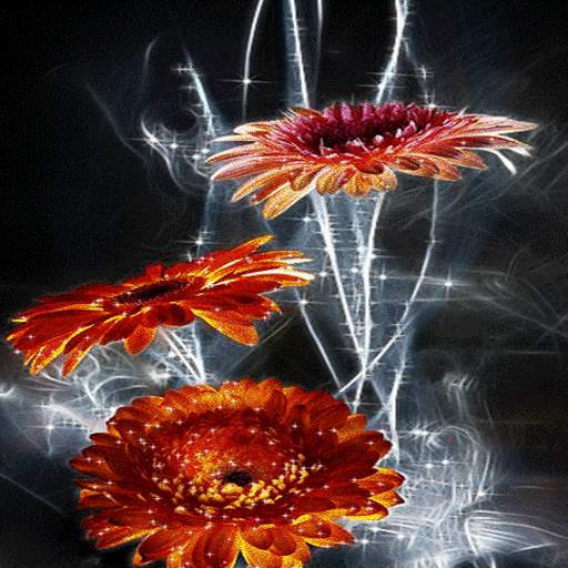 Lighting Flowers Live Wallpaper 3