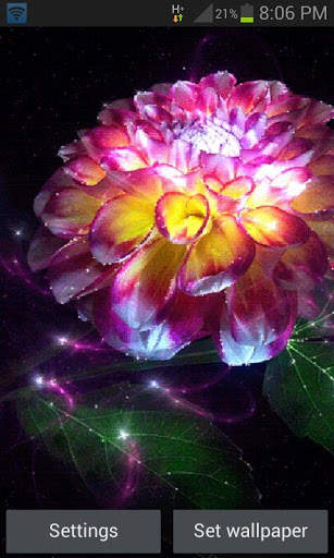 Magic Flower Light LWP screenshot 1