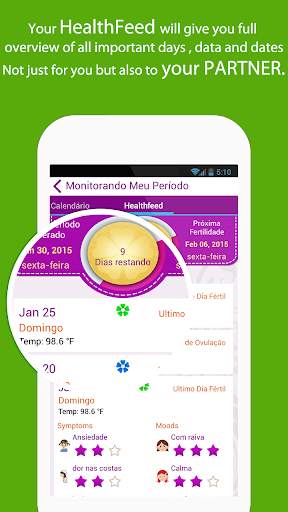 Meu Period Tracker/ Calendário screenshot 6