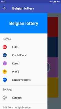 Belgian Lotto EuroMillions Keno Pick 3 screenshot 1