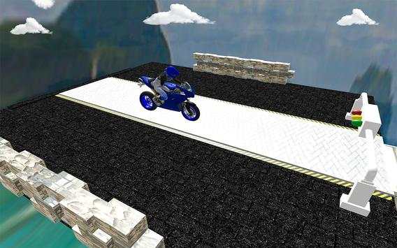 Racing Bike Impossible High-Sky Road 3D screenshot 1