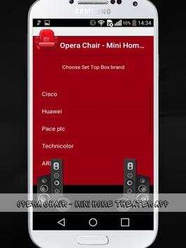 Opera Chair - Mini Home Theater App स्क्रीनशॉट 1