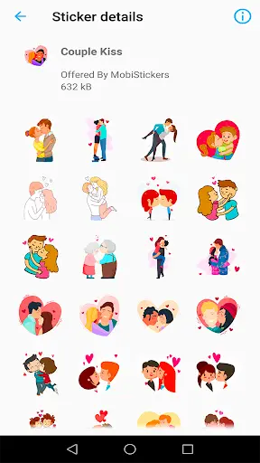 WAStickerApps Kiss For WhatsAp screenshot 1