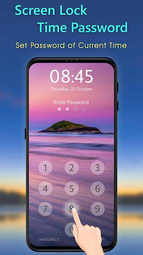 Current  Time Passcode Lock Screen screenshot 1