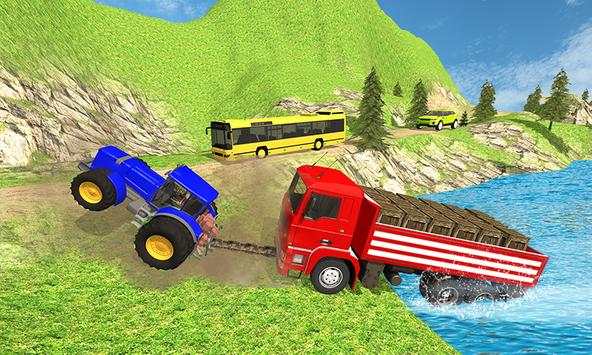 Tractor Towing Car Simulator Games screenshot 4