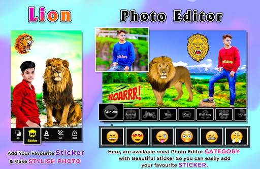 Lion Photo Editor 3 تصوير الشاشة