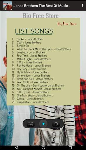 Jonas Brothers The Best Of Music screenshot 1