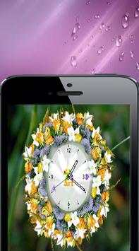 Flower clock live wallpaper screenshot 1