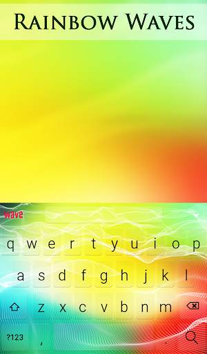 Rainbow Waves Keyboard   Live  screenshot 2
