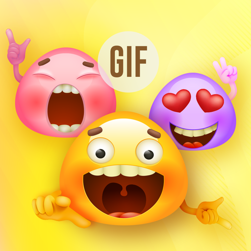 Sticker Library: Colorful Stickers, Love Emoji GIF icon