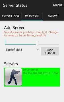 Server Status screenshot 1