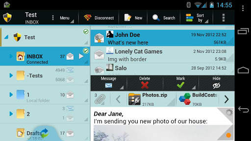 ProfiMail Go - email client screenshot 4