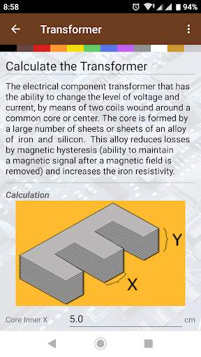 Electronics Calculator 3 تصوير الشاشة