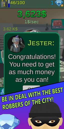 Hey, it's a Heist! - Heist Money Clicker स्क्रीनशॉट 2