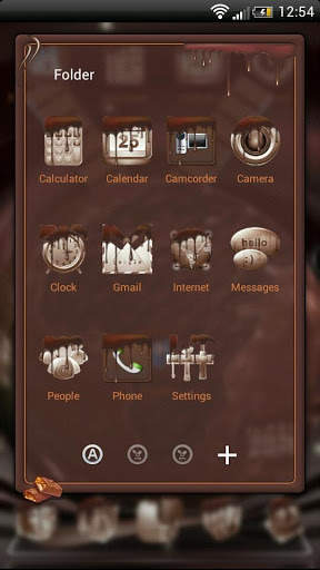 Next Launcher Chocolate Theme screenshot 3