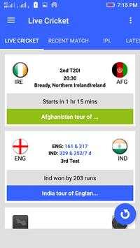 Live Cricket Score screenshot 2