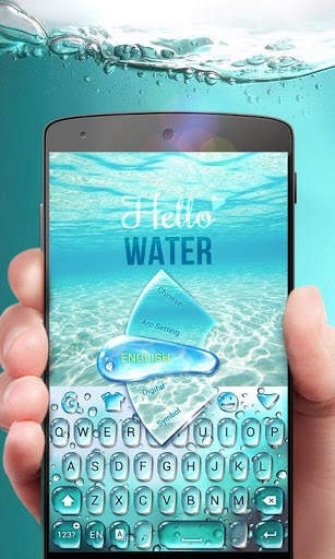 GO Keyboard Theme Water screenshot 1