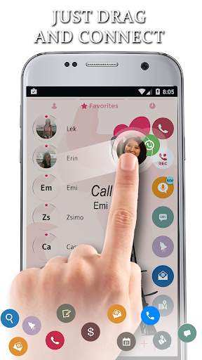 Glass Paris Phone Dialer Theme screenshot 3