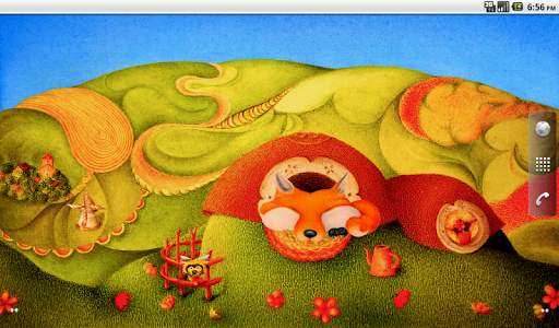 Fox Cartoon Art Live Wallpaper screenshot 3