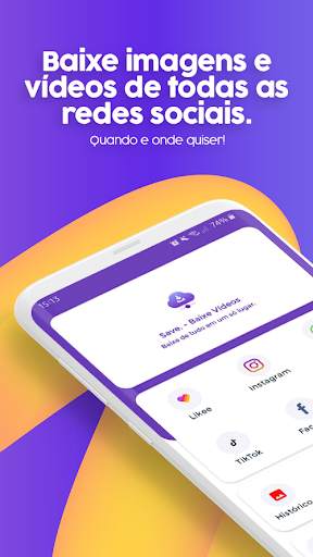 Save - Baixe vídeos do TikTok, Insta, Wpp, Twitter screenshot 1
