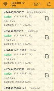 Numbers for sms verification screenshot 5