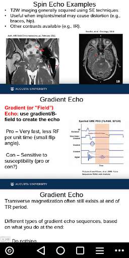 Overview of MRI Pulse Sequences screenshot 4