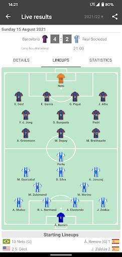 Live Scores for La Liga 2024 screenshot 4