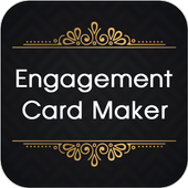 Engagement invitation card maker icon