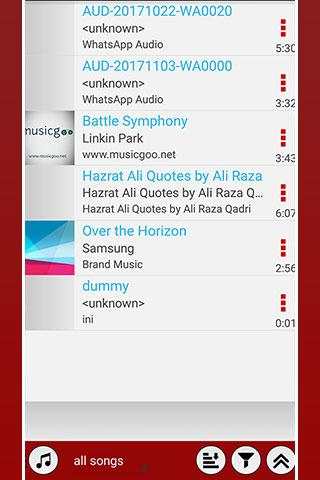Mp3 player screenshot 2